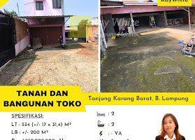 Gambar 1 Tanah+Bangunan Toko SHM Bandarlampung