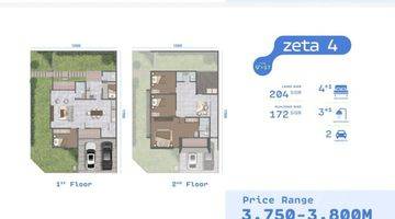 Gambar 1 Rumah Cluster Sutera Rasuna 2 Lantai Shm Brand New