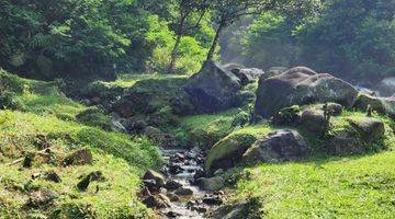 Gambar 2 Suasana alam dengan aliran sungai yg jernih