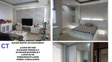 Gambar 1 Dijual unit Apartemen Dago Suites Apartment Bandung 3 Kamar Tidur Bagus Furnished