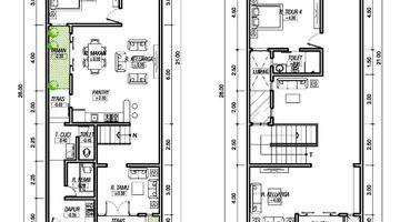 Gambar 3 Rumah Baru Di Jemursari Row 4 Mobil Modern Minimalis 2 Lantai Dekat Raya Jemursari