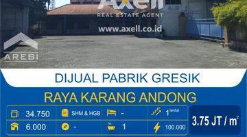 Gambar 1 Ex Pabrik Raya Karang Andong Driyorejo Gresik Dijual 