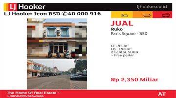 Gambar 1 Dijual Ruko Paris Square BSD City