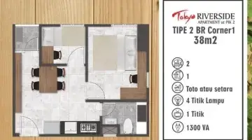 Gambar 5 Rugi 2br Apt Tokyo Riverside Pik 2