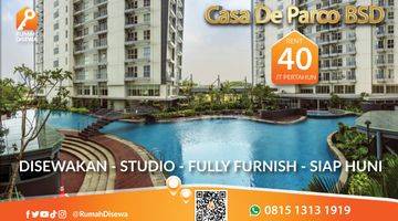 Gambar 1 Disewa Studio Apartemen Casa De Parco Furnished Bagus Bsd Tangerang