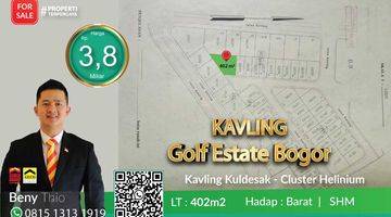 Gambar 1 Kavling Tanah Kuldesak 402m2 SHM Golf Estate Bogor