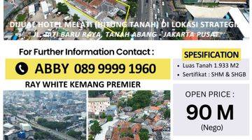 Gambar 1 Dijual Hotel Melati (hitung tanah) dilokasi strategis Jl. Jatibaru Raya Tanah Abang