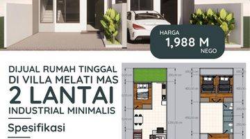 Gambar 1 Rumah 2 Lantai Baru Unfurnished di Serpong Villa Melati Mas