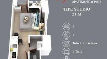 Gambar 5 Disewakan Apartement Pik Tipe Studio Uk 21m Termurah Hanya 10jt