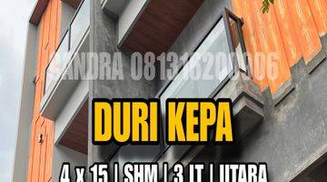 Gambar 1 Rumah Duri Kepa 4X15 Brand New 3 Lantai Sertifikat Hak Milik