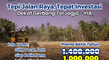 Gambar 1 Dijual Tanah di Wates, Kulon Progo SHM 141 m²