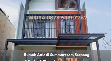 Gambar 1 Strozzi Rumah 3lantai Dengan Attic Room Summarecon Gading Serpong