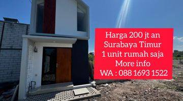 Gambar 1 Rumah harga 200 jt an Surabaya Timur 1 unit rumah saja 2 Lantai SHM Rumah Baru Timur