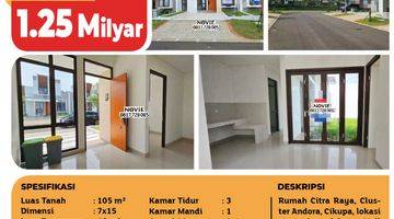 Gambar 5 Rumah Citra Raya, Cluster Andora, Cikupa, 7x15m², 2 Lt, Ppjb