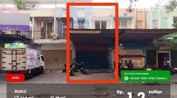 Gambar 1 Ruko 2 lantai lokasi strategis pinggir jalan ramai