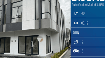 Gambar 1 Dijual Ruko 2 Lantai, Cocok Untuk Invest Kondisi Tersewa di Golden Madrid X Bsd