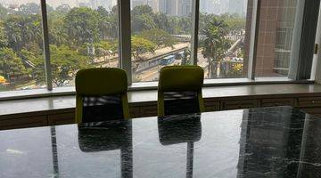 Gambar 4 Gedung Ruang Kantor Renovasi Full Parkeet Di Menara Sudirman Jakarta Selatan 