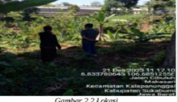 Gambar 3 Tanah Kebun Kosong Desa Makarsari Cocok Untuk Perkebunan