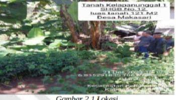 Gambar 3 Tanah Kebun di Desa Makarsari 3 Kawasan Peruntukan Perkebunan