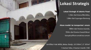 Gambar 2 LANGKA!!! JUAL RUMAH HITUNG TANAH SAJA DI JAKARTA PUSAT