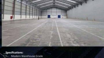 Gambar 3 Di Sewakan Gudang di Cikarang, 
Modern Warehouse Grade 

Luas Lahan 38.814sqm
Luas Gudang 23.260sqm
Lantai Permukaan: Pelapis Lantai Epoxy