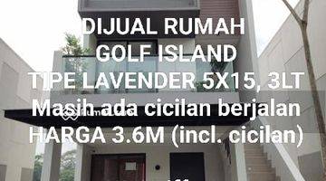 Gambar 2 Dijual Rumah Pik Golf Island Lavender 5x15 3lt Harga 3,6m 