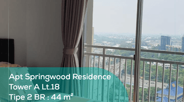 Gambar 1 Dijual Apartemen 2 BR di Springwood Residence Tower A Lt.18