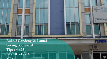 Gambar 1 Disewa 2 Ruko Gandeng 3 Lantai di Ruko Serang Boulevard