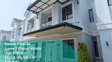 Gambar 1 Dijual Rumah 3 Lantai Lavon 2 Cluster Viridia, Tipe 6x9