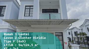 Gambar 1 Dijual Rumah Hoek 3 Lantai di Lavon 2 Cluster Viridia Konsep Jepang