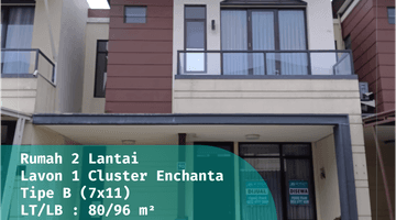 Gambar 1 Dijual Rumah 2 Lantai di Lavon 1 Cluster Enchanta