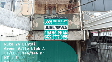 Gambar 1 Dijual Ruko 2,5 Lantai di Green Ville