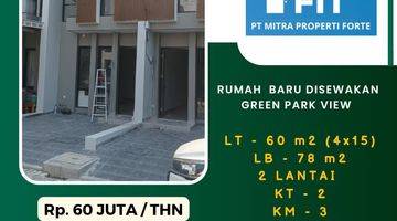 Gambar 1 DISEWA RUMAH BARU 2 LANTAI DI GREEN PARKVIEW