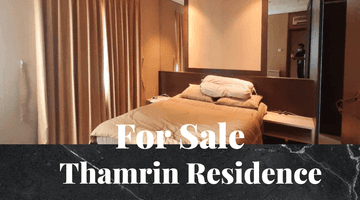 Gambar 1 Dijual Apartement Thamrin Residence 3 BR Furnished Bagus