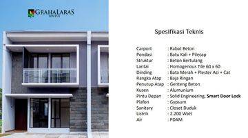 Gambar 2 Rumah 2 Lantai Baru Unfurnished SHM di Graha Laras Sentul, Bogor