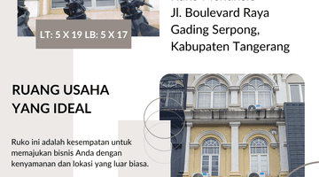 Gambar 1 Ruko Lantai 2 Disewa di Mendrisio Gading Serpong Siap Usaha