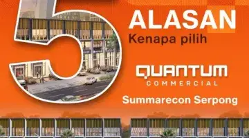 Gambar 1 Ruko Terbaru Quantum 5x16 Hanya 34 Unit Start 5M Hadap Jalan Kmps