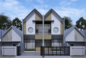 Gambar 1 Rumah 2 Lantai Baru Unfurnished SHM Gaya Scandinavian Jepang di Mekar Wangi, Bandung