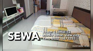 Gambar 1 studio besar tower 1 lantai 12, u residence karawaci