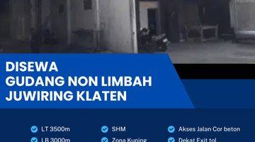 Gambar 1 Disewakan Gudang Industri Pekarangan 3500m2 Lokasi Juwiring,klaten