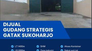 Gambar 1 Dijual Gudang Zona Industri,lokasi Gatak Sukoharjo 1400m2,BU 