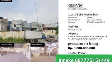 Gambar 4 Dijual Murang Gudang Lelang Di Kawasan Industri 