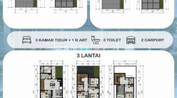 Gambar 3 Rumah Bangunan Baru 3 Lantai Harga Terjangkau Taman Surya 5