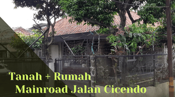 Gambar 1 Tanah+rumah SHM di Mainroad Jalan Cicendo, Bandung