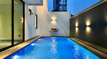 Gambar 2 Turun Harga Rumah Mewah 3 Lt + Pool + Rooftop Di Kemang Jak - Sel