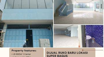 Gambar 1 Dijual Ruko 3 Lantai Bangunan Baru Sebelah Showroom Mitsubishi.