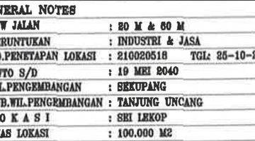 Gambar 5 Dijual tanah luas daerah Sekupang, Tanjung Uncang, Batam