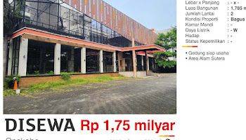 Gambar 2 Di Sewa Gedung Ex Restaurant 2 Lantai Siap Usaha Bagus Dan Strategis Lokasinya Di Alam Sutera Pusat Makanan 