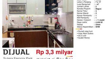 Gambar 4 Dijual Rumah 2 Lantai Sutera Feronia Park Alam Sutera Tangerang Bagus Baru Renov Siap Huni SHM Can 