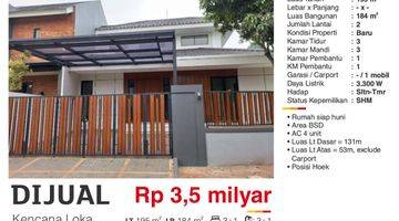 Gambar 2 Dijual Rumah Baru 2 Lantai Kencan Loka Bsd Tangerang Semi Furnished SHM Lokasi Strategis 